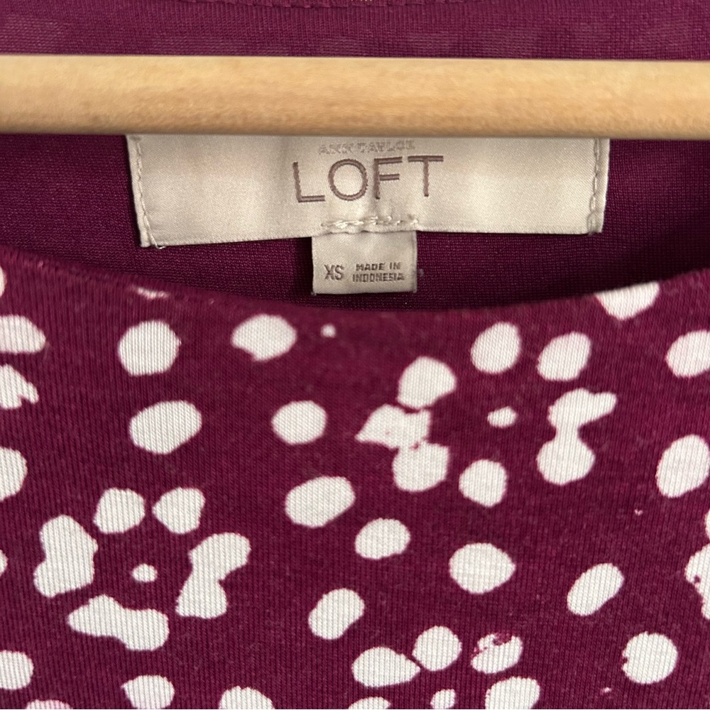 Loft Floral Purple Dress - Picture 5 of 5